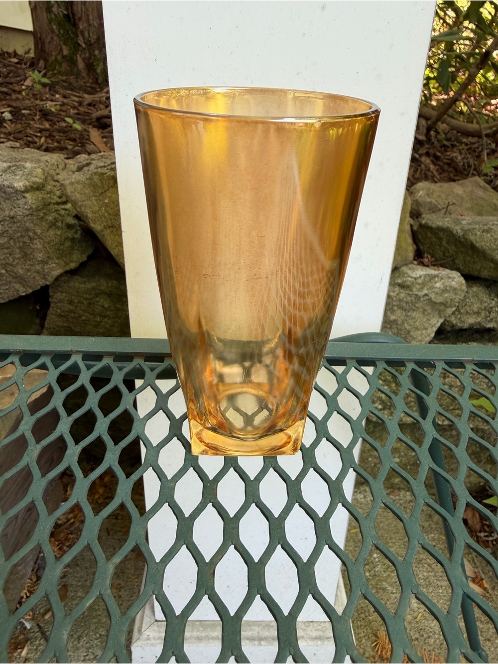 5 Vintage Marigold Carnival Glass glasses